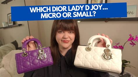 micro vs mini lady dior|dior micro lady d joy.